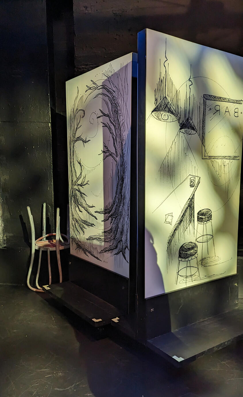 Illustrated panels for Moon School (2023)