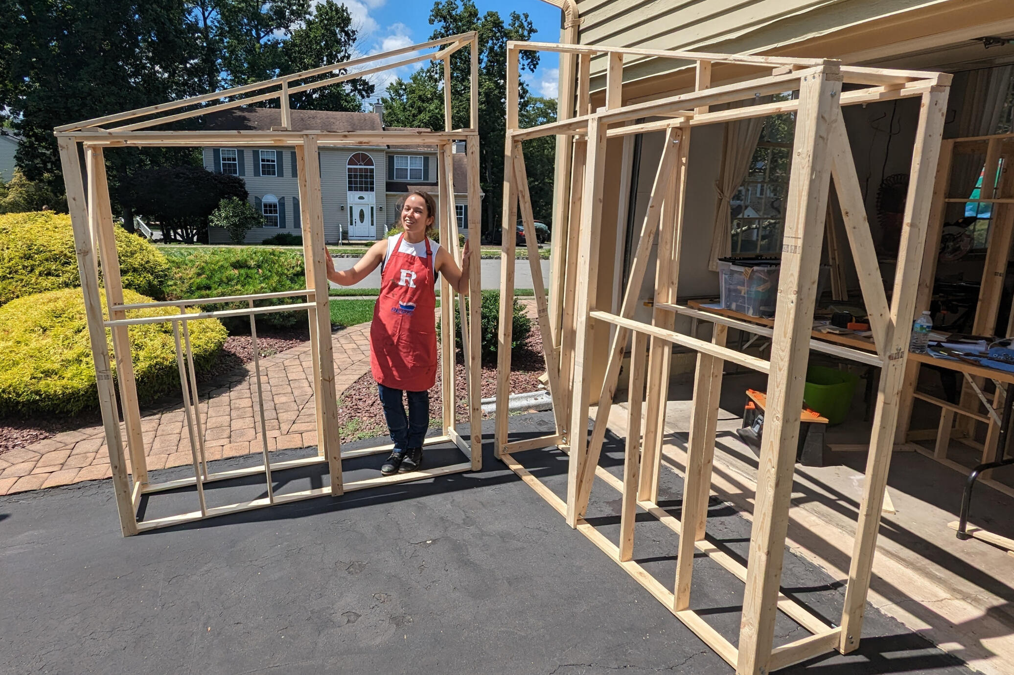 Two of Four moving houses for The Picher Project (2023)